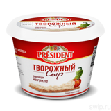 Сыр творожный с наполнителем овощи на гриле 54% Президент 140г